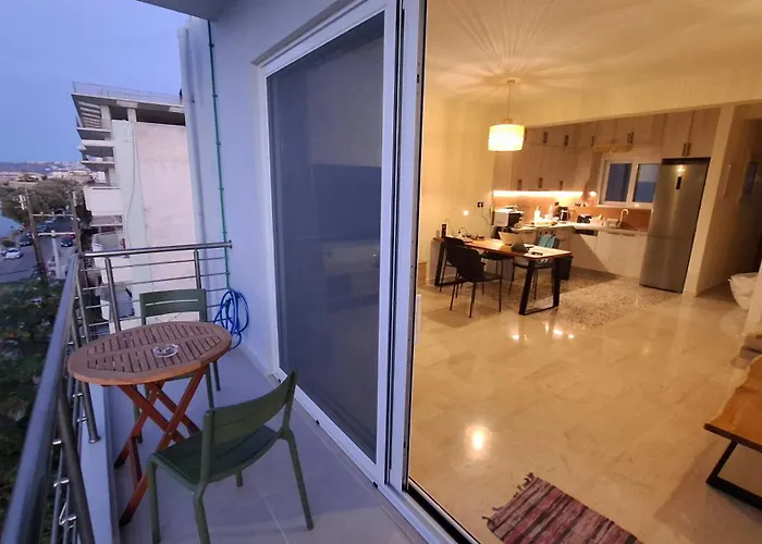 Sea View Modern 2br Floor On Nea Chora Апартаменти *